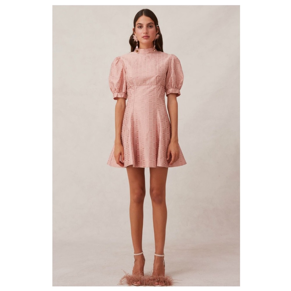 Keepsake Wonder Brocade Pink Mini Dress Size XS NWT